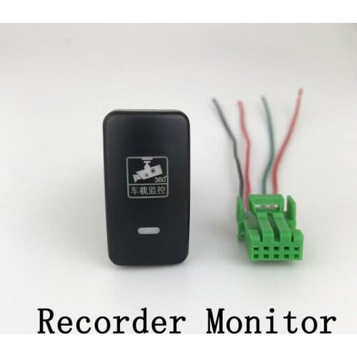 Radar Parking Sensor Music LED Camera Recorder Monitor Fog Light Switch Button wire For Toyota Prado LC120 Levin Prado 03-09