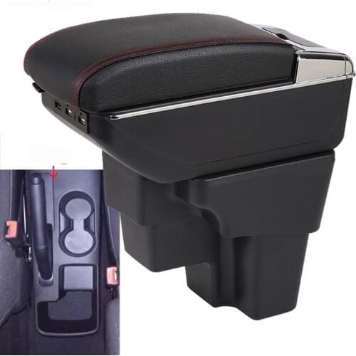 For KIA RIO Armrest For South America Retrofit parts Car Armrest box Center Storage box car accessories Interior USB 2015-2019