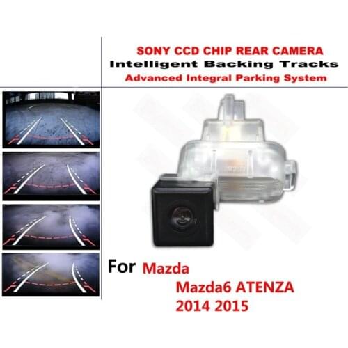 For Mazda 6 Mazda6 ATENZA 2014 2015 CCD Intelligent Dynamic Tracks Rear View Reverse Backup Trajectory Camera Night Vision
