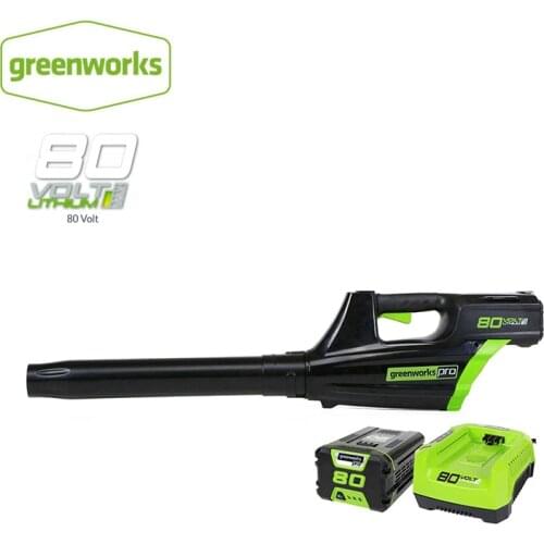 Greenworks Lithium Battery Cordless Leaf Blower 80V 750W Powerful Electric Cleaning Blower Garden Tool Free Return