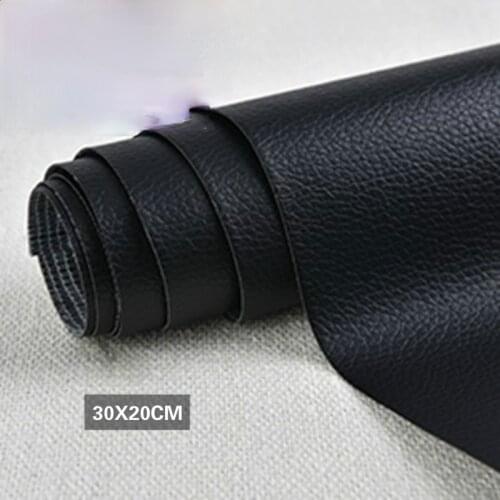 Custom Sturdy Self Adhesive Sofa Synthetic Leather PU Patches Litchi Faux Artificial Hole Repair Car Sticker Seat Applique