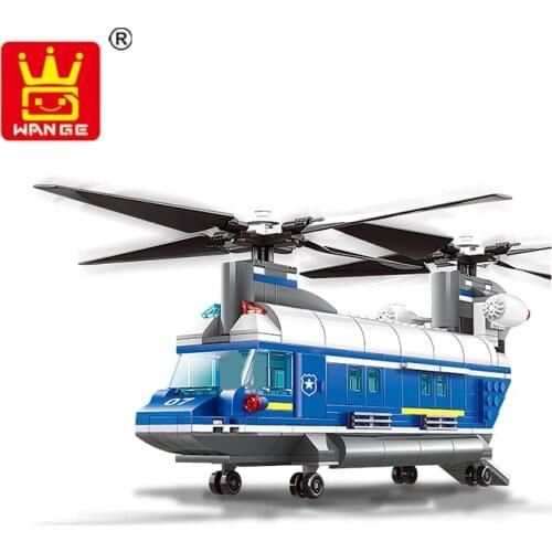 Model building kit city Heavy-Lift Helicopter 3D block Educational model building toys hobbies for children 52015
