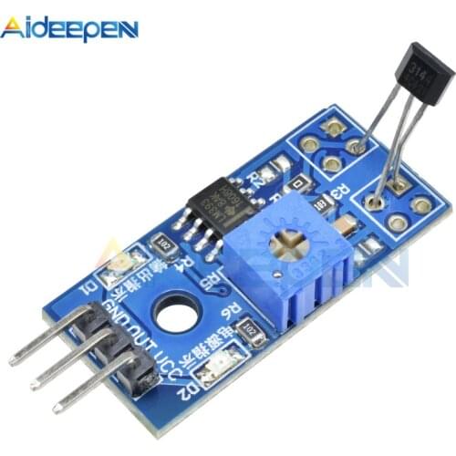 Hall Sensor Module Hall Speed Counting Detection Sensor Module Switch Speed Module For Arduino Magnetic Detect Car 5V 3.3V LM393
