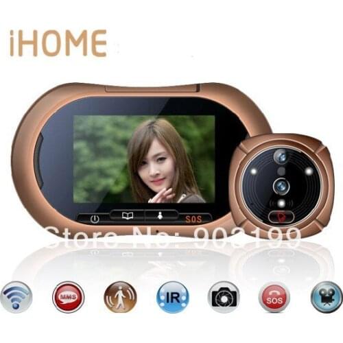 MOUNTAINONE WIFI Digital Peephole Door Viewer,support video chat, video record and photo capture outdoor built-out battery