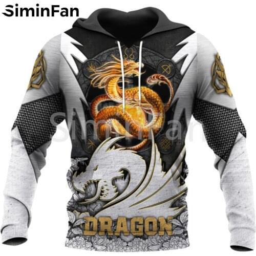 Dragon Art Tattoo Men 3D Printed Casual Hoodies Viking Unisex Hood Sweatshirt Harajuku Pullover Jacket Women Autumn Tracksuit 15