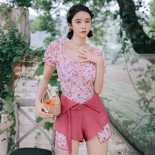 2021 Summer New Womens Bikini 2-piece Set Fashion Sexy Printed Swimsuit with Breast Pads and Underwire