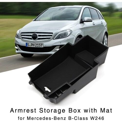 Armrest Storage Box for Benz B Class W246 2012 2013 2014 2015 2016 Central Console Glove Tray