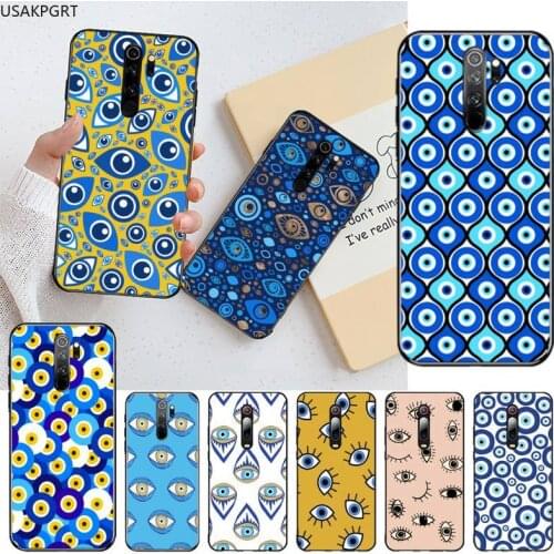 Evil eye Phone Case for Redmi Note 9 8 8T 8A 7 6 6A Go Pro Max Redmi 9 K20 K30 Pro