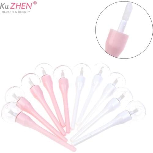 5pcs Lipgloss Tube Lipstick Lollipop Empty Lip Gloss Tube Mini Refillable Bottles Lips Bottle Brush Container