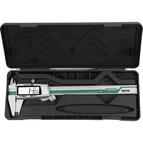 Vernier Caliper LCD Digital Display Stainless Steel Gauge Micrometer Measuring Instruments for Installation Renovation Work