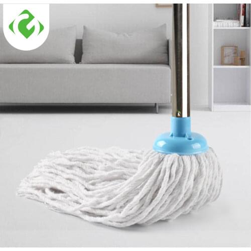 House cleaning tools Cotton thread Mop Stainless steel Handle Manually Dehydration Mops Circular Household Cleaning mop floor