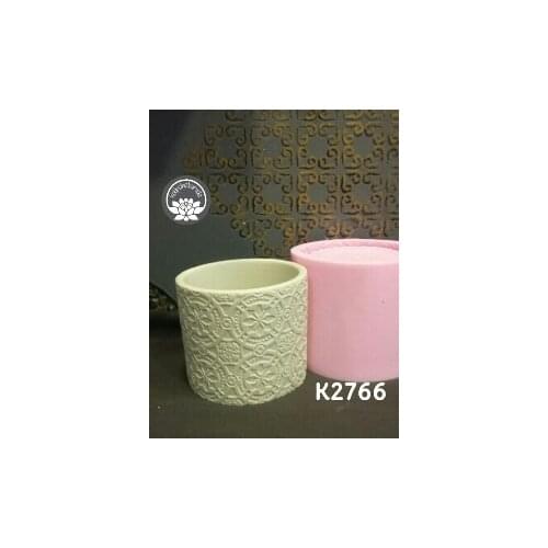 Gül desenli saksı silikon kalıp