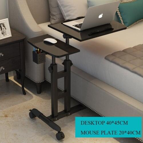 Foldable Computer Table 64*40CM Adjustable Portable Laptop Desk Rotate Laptop Bed Table Can be Lifted Standing Desk