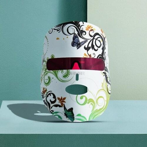 Facial photon therapy LED mask 7 colors red LED mask healthy skin care regenerating collagen anti-aging wrinkle skin care mask