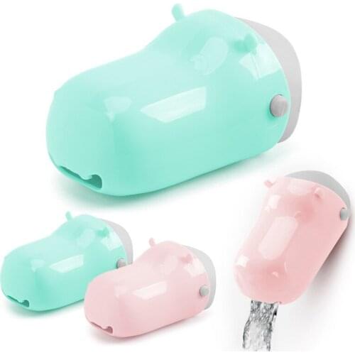 Faucet Extender Baby Hand Washing Faucet Extension Sink Cartoon Hippo Child Wash Extender Bath Shower Products Baby Tubs TSLM1