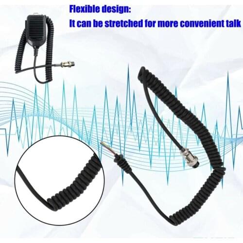 Speaker Microphone 8 Pin Cable Replacement Line Cord For Kenwood And ICOM Radio