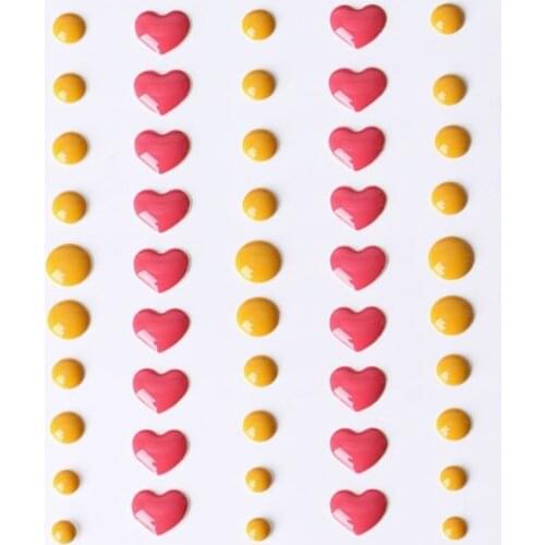 1Pc Enamel Dots Resin Self-adhesive Sticker for Scrapbooking DIY Crafts Sticky E15B