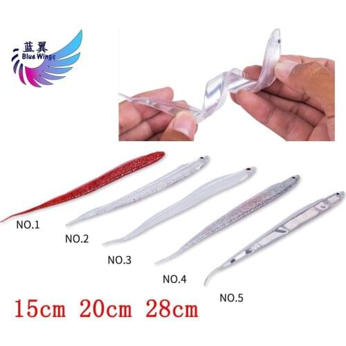 2pcs/pack Soft Fishing Lure 15cm 20cm 28cm Bolsa Pesca Isca Artificial Carp Fishing Wobbler