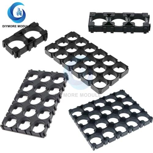 2PCS/lot 1x2 1x3 3x6 3x5 4x5 18650 Battery Holder Bracket ABS Cell-Cylindrical Spacer Heat Shell For Lithium Pack Power Bank DIY