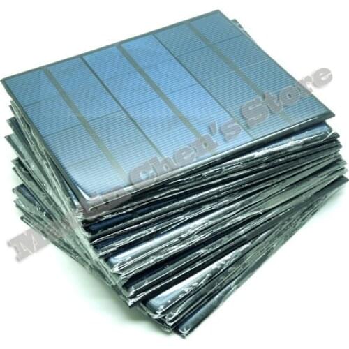 20pcs/lot 6V 0.6A 3.5W mini solar panels small solar power 3.6v battery charge solar led light solar cell drop shipping-10001035