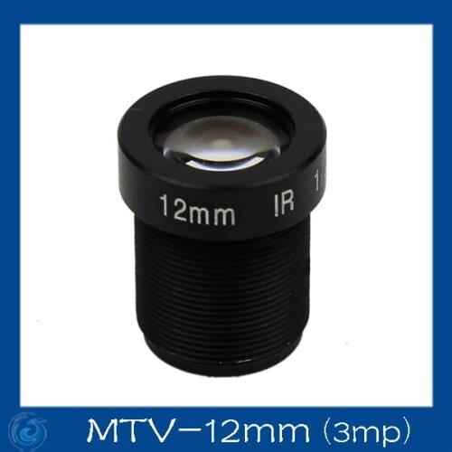3mp 12mm cctv board camera lens Board Fixed F2.0 Lens .MTV-12mm(3mp)