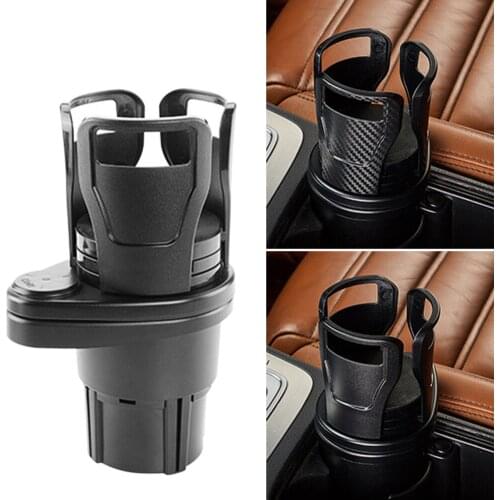Car Cup Holder Expander Car Truck Water Bottle Holders 360 Degree Rotating Adjustable and Extendable Drink Water Bottle Holder