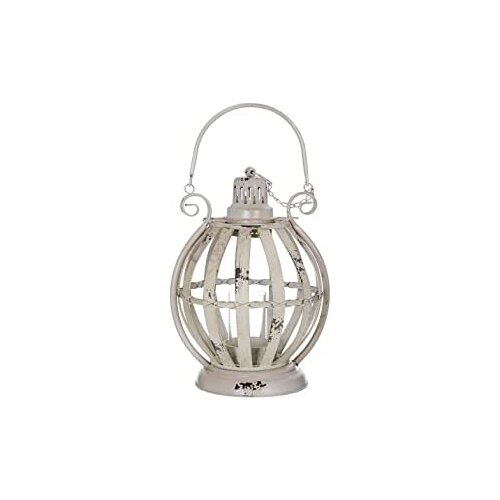 Vitale Sahara White Decorative Lantern Small Size SAHARA AGİNG COFFEE HANDLE DECORATIVE CANDLE HOLDER B BRONZE