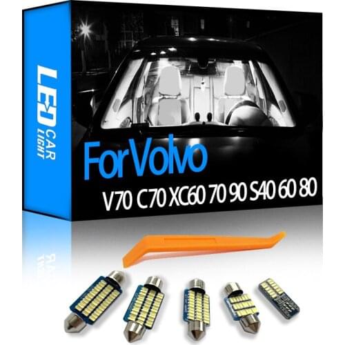 Canbus Auto LED Interior Map Dome Trunk Light For Volvo V70 V50 V60 XC60 70 90 C30 C70 S40 S60 S70 S80 S90 Car Lamp