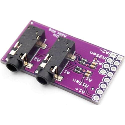 CJMCU audio block dual channel MP3 3.5mm stereo headphone video microphone interface module