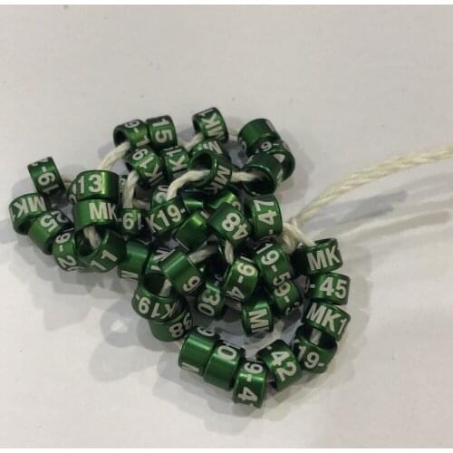 Cheap 300pc plastic 8mm free shipping Aluminium with Plastic Pigeon birds leg Ring with name year logo flag loft name mail