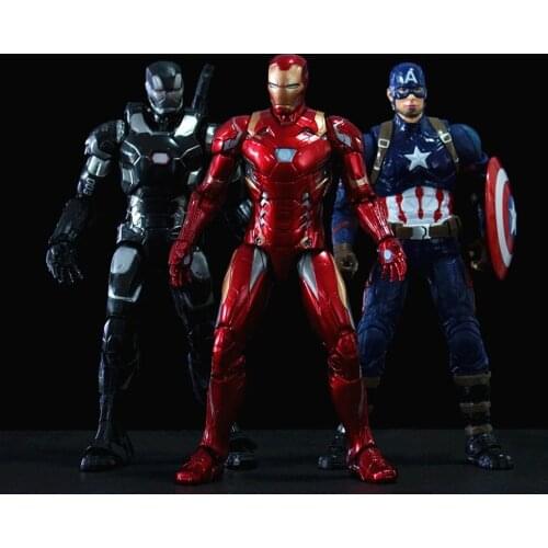 Hasbro Iron Man Avengers Thanos Hulk Spiderman Doctor Strange Vision Figurine Dolls Toys PVC Action Figure Model Toy Kids Gift