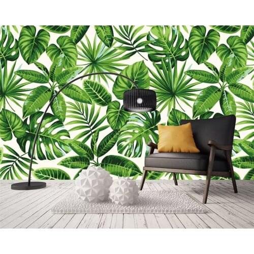 Beibehang Custom wallpaper tropical rainforest plant leaves photo murals home decor living room bedroom 3d wallpaper background