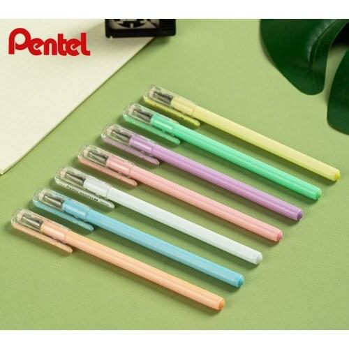1Pc PENTEL HyBird Milky Gel Pen 0.8mm Daily Drawing Painting Writing Supplies Macaroon Milk Candy Color K108