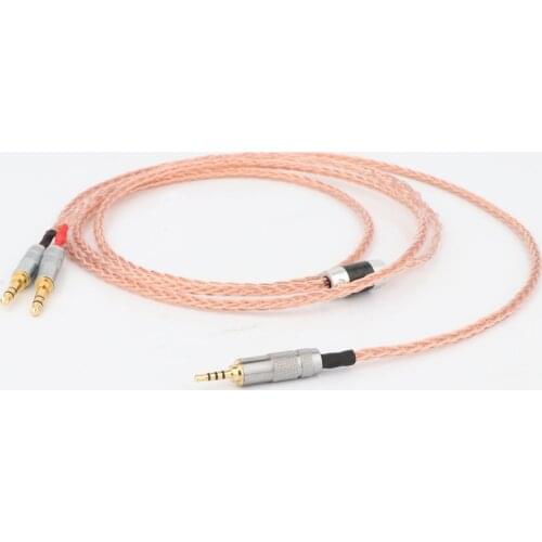 Hifi 8 core OCC 2.5mm TRRS Balanced Litz braid Headphone Upgrade Cable for MDR-Z7 Z7M2 MDR-Z1R D600 D7100