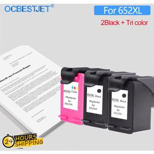 Replacment Ink Cartridge For HP 652 652XL HP652 Deskjet 3635 3636 3835 4535 4675 1115 1118 2135 2136 2138 Inkjet Printer
