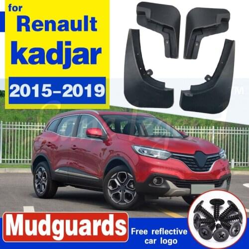 4pcs Car Front Rear Fender Flares Splash Guards Sludge Flaps Mud Flaps Mudguards For Renault kadjar 2015 2016 2017 2018 2019