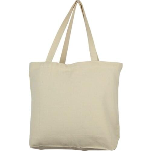 LG0084,5pcs Oivefeet Plain Thick Nature Cotton Canvas Tote Bag