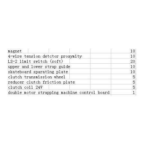 LX-PACK strap guide tension detector clutch wheel strapping bander semi automatic PP strapping packing machine spare parts