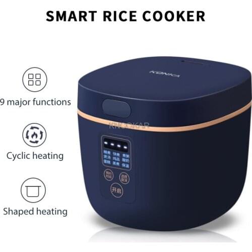 Mini Elektrische Rijstkoker Intelligente Automatische Huishoudelijke Keuken Fornuis 1-2 Mensen Kleine Elektrische Rijstkokers