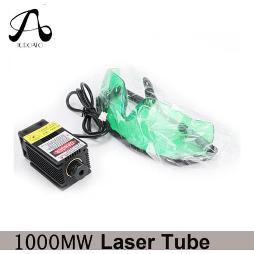 High Power 1000mw Laser Adjustable Blue Laser Module 1w CNC Laser Engraving PWM/TTL Module Laser Cutter for CNC 3018 pro