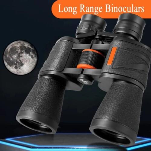 20X50 Powerful Binoculars Long Range Prismatic Professional Telescope HD BAK4 Zoom Portable Monocular for Hunting and Tourism