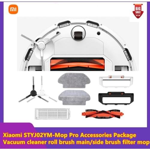 Xiaomi STYJ02YM (Mijia sweeping robot-mop Pro) vacuum cleaner accessories rolling brush main / side brush filter mop package