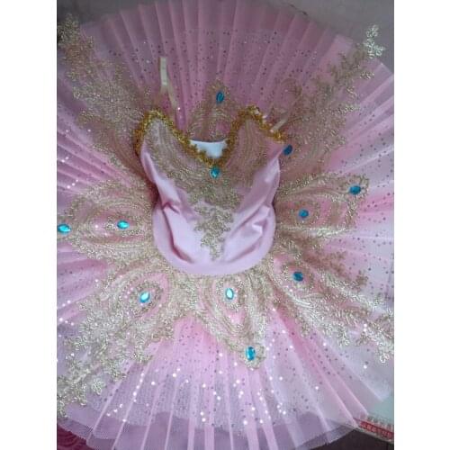 2017 New Children Girls Swan Lake Costume Professional Ballet Tutu Kid Ballerina Dress Ballet Leotards For Girls Shiny Dancewear