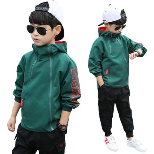 Boys clothes children spring solid jacket for teenage boys casual coat child tops 3-111 Y children active jacket baby clothing