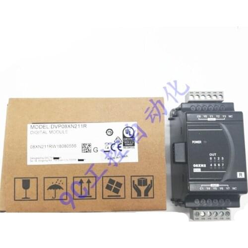 Original Full New PLC ES2 Series DVP08XN211R DVP08XN211T PLC Expansion Module