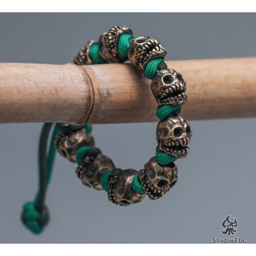 Original freehand skeleton personality DIY bracelet umbrella rope EDC bracelet woven rope outdoor