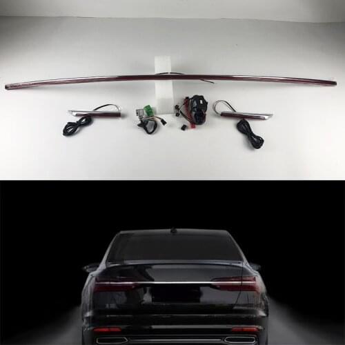 Fit for audi new a6 a7 a8 D4 D5 C8 Through trunk rear lamp modified new streamer through tail light LED turn signal width light