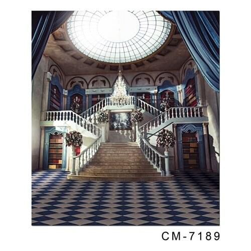 Luxury Castle Inside stairs photo backgrounds vinyl wedding ceremony backdrops photography in photo studio Accessories CM-7189