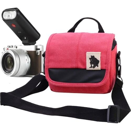 Canvas Camera Shoulder Case Bag for Leica X Vario MINI M V-LUX M9 M-P T Q TYP109 typ107 TYP113 Micro Single Cameras Shoulder Bag
