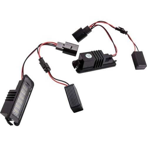 LED Number License Plate Light Lamp For VW Golf MK4 MK5 MK6 Passat Polo Eos